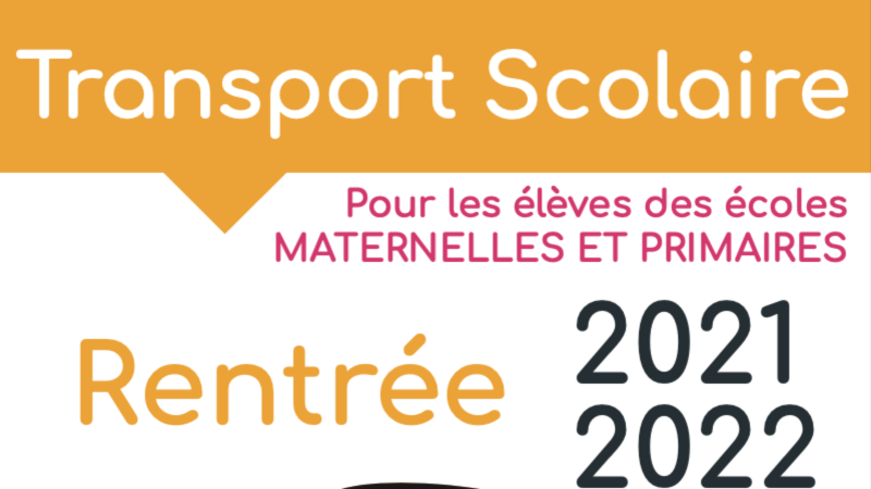 Rentrée scolaire 2021.2022 – Informations transports scolaires