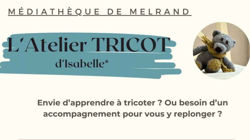 Atelier Tricot à la Médiathèque